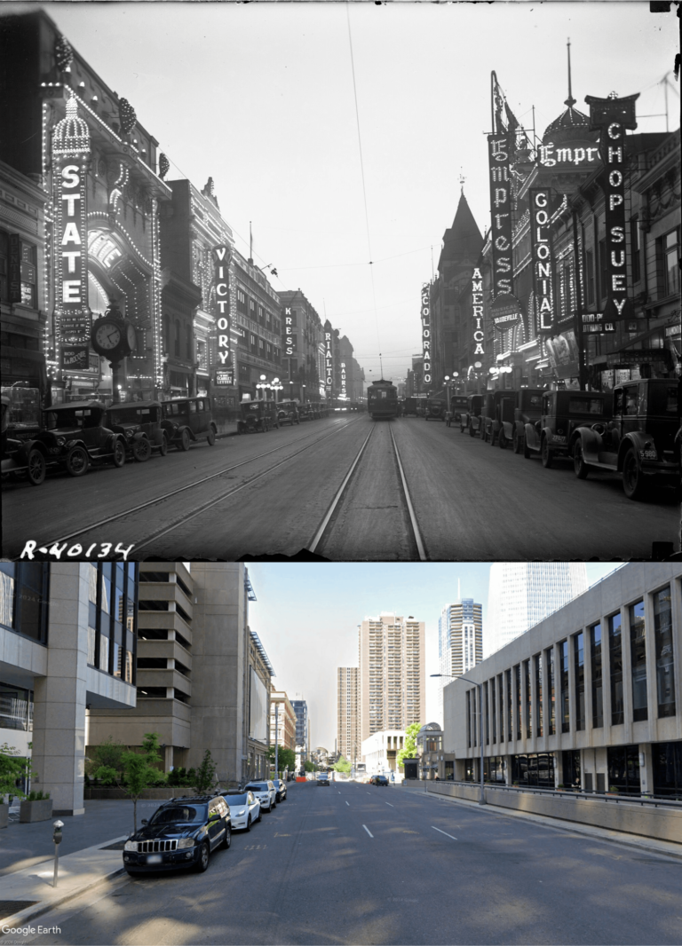 Curtis-street-Denver-1926-and-Present-Day