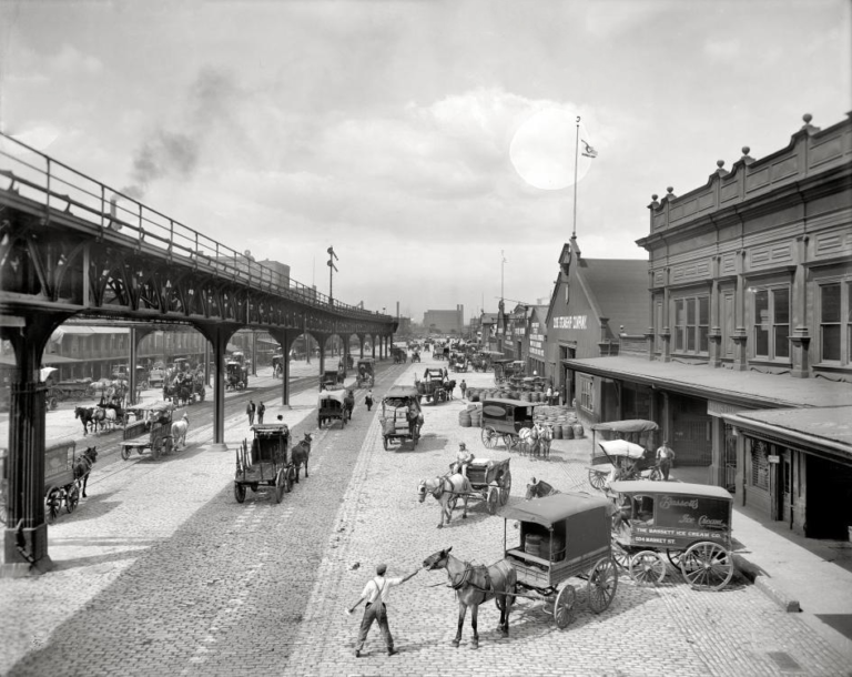 Philadelphia-circa-1908.-Delaware-Avenue-foot-of-Market-Street