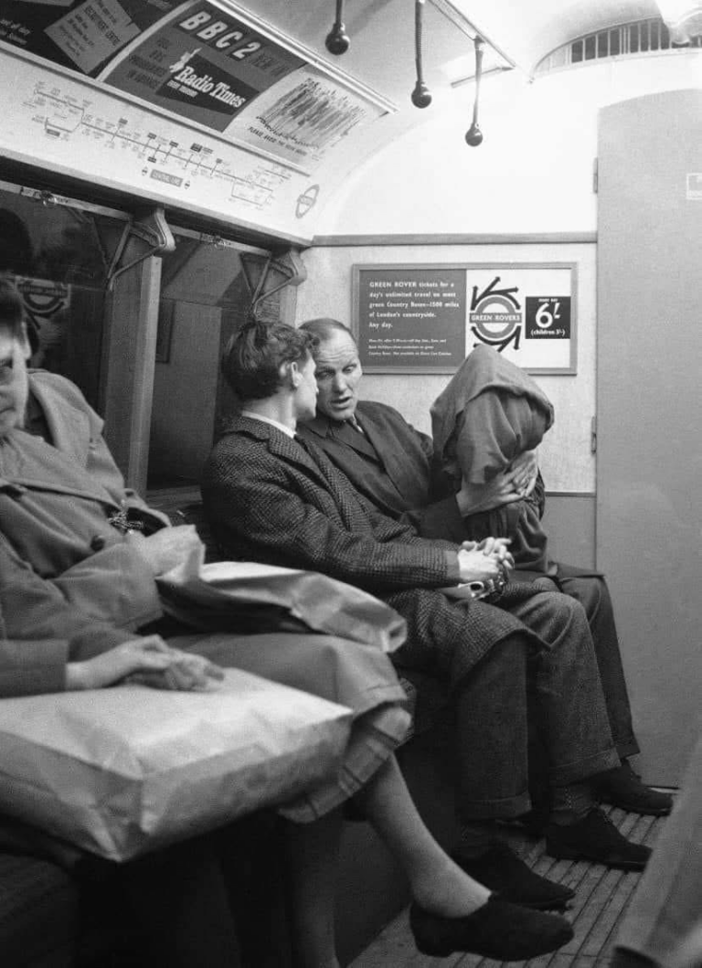 Ron-Greenwood-Manager-carrying-the-FA-Cup-back-to-West-Ham-on-the-Tube-1964