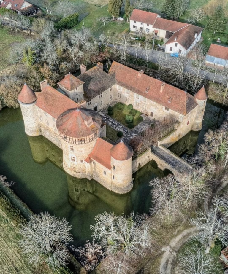 The-Chateau-des-Chaussin-located-in-Abres-France-historic-manor-with-roots-tracing-back-to-the-medieval-era