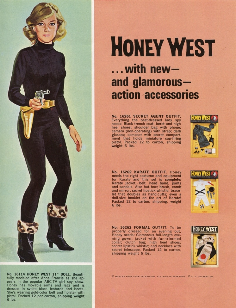 A-C-Gilbert-Companys-Honey-West-Anne-Francis-glamorous-action-accessories-1965